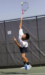 Freshman Mesa Mei earned a three-set singles victory against ACU.