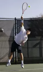 Freshman Jimmy Roebker earned a singles win at SBU.