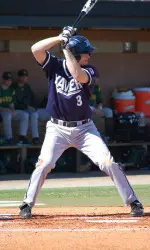 Sophomore Seth Willoughby earned his eighth save and hit a three-run homer in Friday's double-header at UMass.