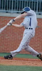Sophomore Seth Willoughby hit a three-run homer in game two of Saturday's double-header.
