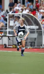 Senior forward Jessica Brooks posted three shots against UC.