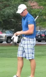 Burger carded six birdies on the day