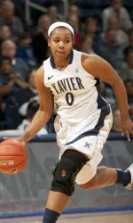 Senior Tyeasha Moss scored nine points and dished out three assists for the Musketeers