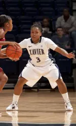 Shatyra Hawkes dished out five assists in the Musketeer loss.