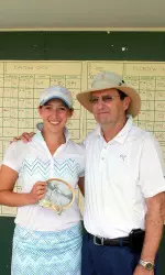 Freshman Shane Crutchfield placed fourth overall with her 11-over-par 227 three-round total