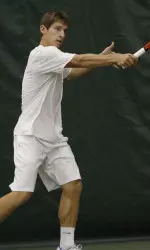 Jimmy Roebker won at the singles and doubles level on Saturday.