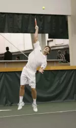 Sophomore Jimmy Roebker took home a singles win against BSU.