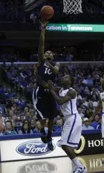 Junior Mark Lyons posted 14 points at Memphis.