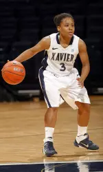 Shatyra Hawkes contributed 12 points in Xavier's loss.