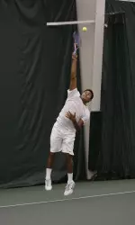 Senior Richard Canelas posted a strong performance at No. 2 singles.