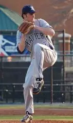 Tyler Koors earned a win in eight innings against Michigan.
