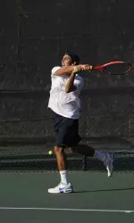 Marc Pretorius earned a doubles and singles win against CofC.