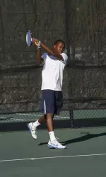 Freddy Abunku and the Musketeers fell at Florida Atlantic Wednesday.