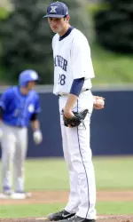 Adam Hall pitched three perfect innings to close out the game Saturday at GW.