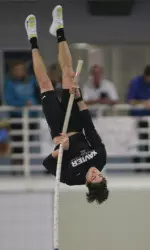 Craig Krcal earned his second runner-up in the pole vault on Saturday.