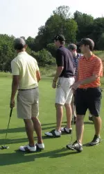 Some participants from a previous Young Alumni Golf Outing