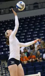 Sarah Brown had an all-around terrific match, registering 12 kills and 22 digs.