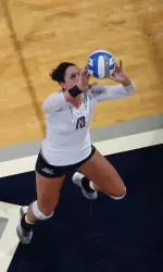 Junior setter Aubree Smith was terrific against Marquette, narrowly missing a triple-double.