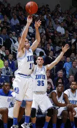 Brad Redford knocked down five three-pointers against VCU on Saturday afternoon.