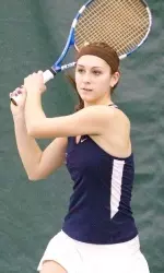 Alex Brinker played for the first time at No. 1 singles this spring.