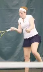 Senior Kally Alkire finished up a very succesful career at Xavier on Sunday.