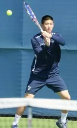 Mesa Mei won at singles and doubles for Xavier on Thursday against Dayton.