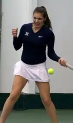 Daniella Patton was one of four players to win their singles match.