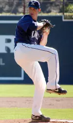 Jon Richard tossed all eight innings for the Musketeers on Thursday afternoon.