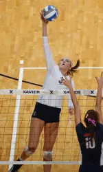 Alex Blair matched her career-high with seven blocks against IUPUI Saturday morning.
