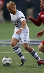 Will Walker put the Musketeers up for good in the 32nd minute, burying a penalty kick for his 20th career goal.