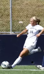 Freshman Kenadie Carlson had two of Xavier's 12 shots against Villanova.