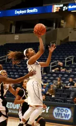 Freshman Kindell Fincher scored 13 points off the bench in Sunday's loss.