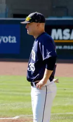 Brian Bruening knocked out four hits against the 12th-ranked Tar Heels on Sunday afternoon.