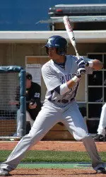 Eberhardt had a hit and a run Sunday afternoon.