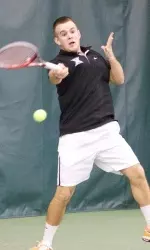 Zach Mueck tallied win number fourteen to his singles record.
