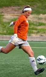 Senior goalkeeper Katie Markesbery's 418 career saves are two shy of tying Xavier's all-time record.