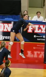 Abbey Bessler tied her career high in kills (25) in the loss at Dayton.