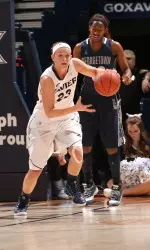 Leah Schaefer grabbed a game-high nine rebounds in the win on Friday night.