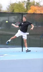 Freshman Arthur Stefani grinded out a tough three set match.