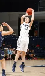 Erica Dawson hit three shots from beyond the arc against the Friars.