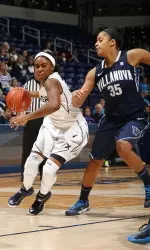 Raeshaun Gaffney had eight points and five rebounds on Sunday.