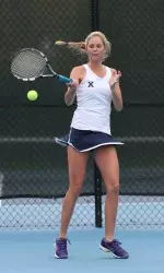 Senior Lizzie Oosterbaan completed the sweep of Dayton to beat the Flyers for the 36th time in program history.