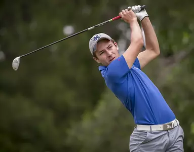 Jose Montano during the final round of the BIG EAST Conference men's golf championship, Tuesday, April 28, 2015, in Okatie, South Carolina. (BIG EAST Photo/Stephen B. Morton) Jose Montaño