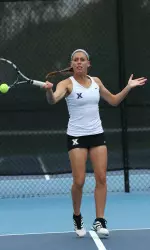 Freshman Lauren Ghidotti went undefeated against NKU on Wednesday.