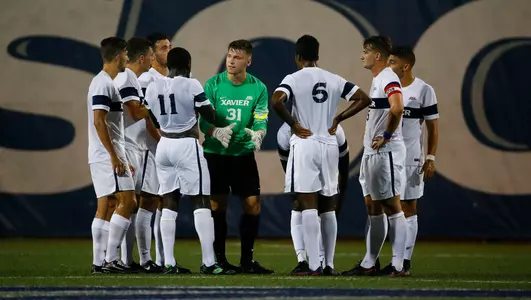 Team Huddle - MSOC vs Evansville