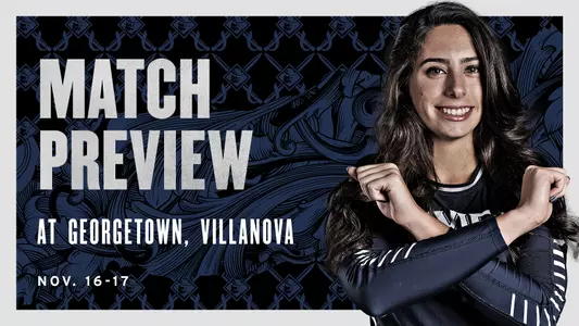 Volleyball at Georgetown, Villanova - Preview Graphic