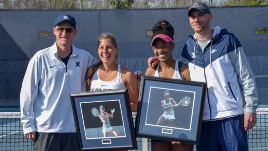 Lauren Ghidotti Elizabeth Bagerbaseh Senior day