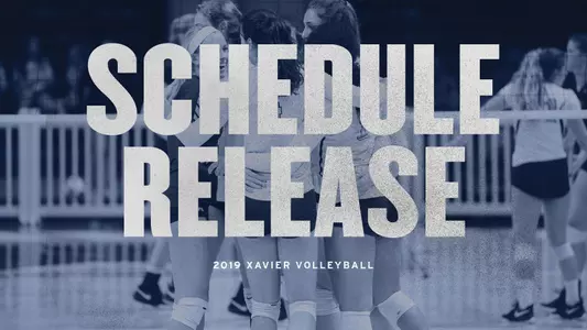 Volleyball Schedule Release Graphic