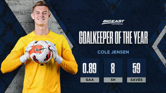 Cole Jensen - BIG EAST Goalkeeper of the Year
