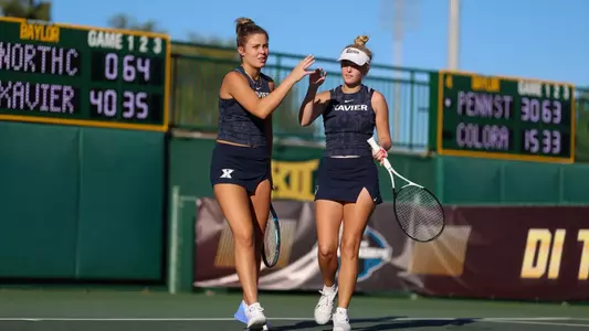Abby Nugent and Clara Owen at NCAA Individual Championships